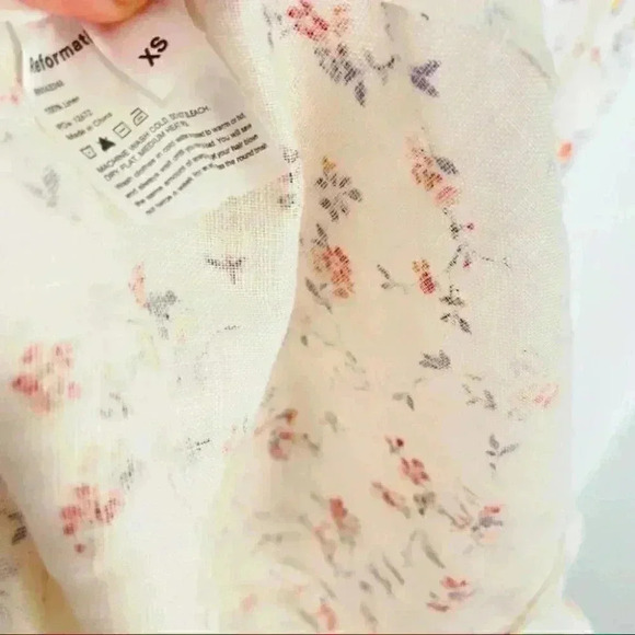 NWT Reformation Carmelo Dress Gabrielle Floral Mini Linen - Picture 8 of 9